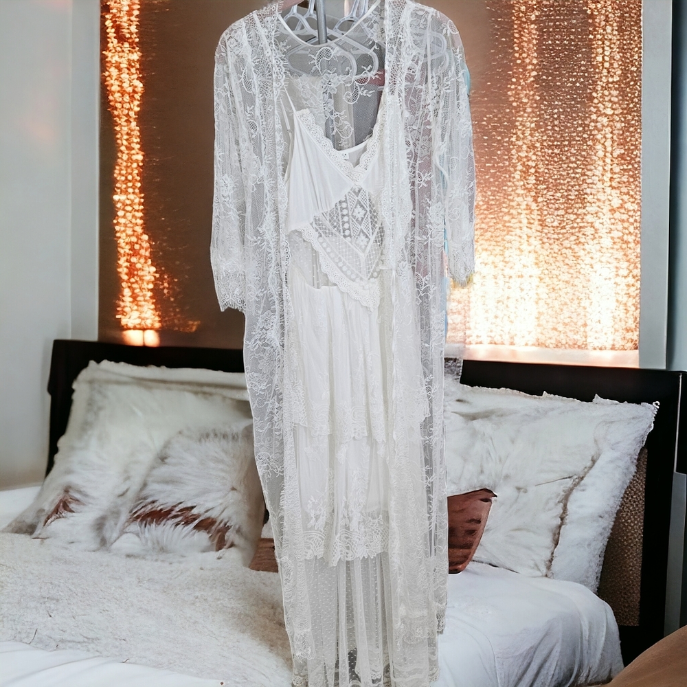 Lace intimate gown with Robe VENUS
